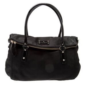 Kate Spade New York Black Nylon Small Leslie Handbag